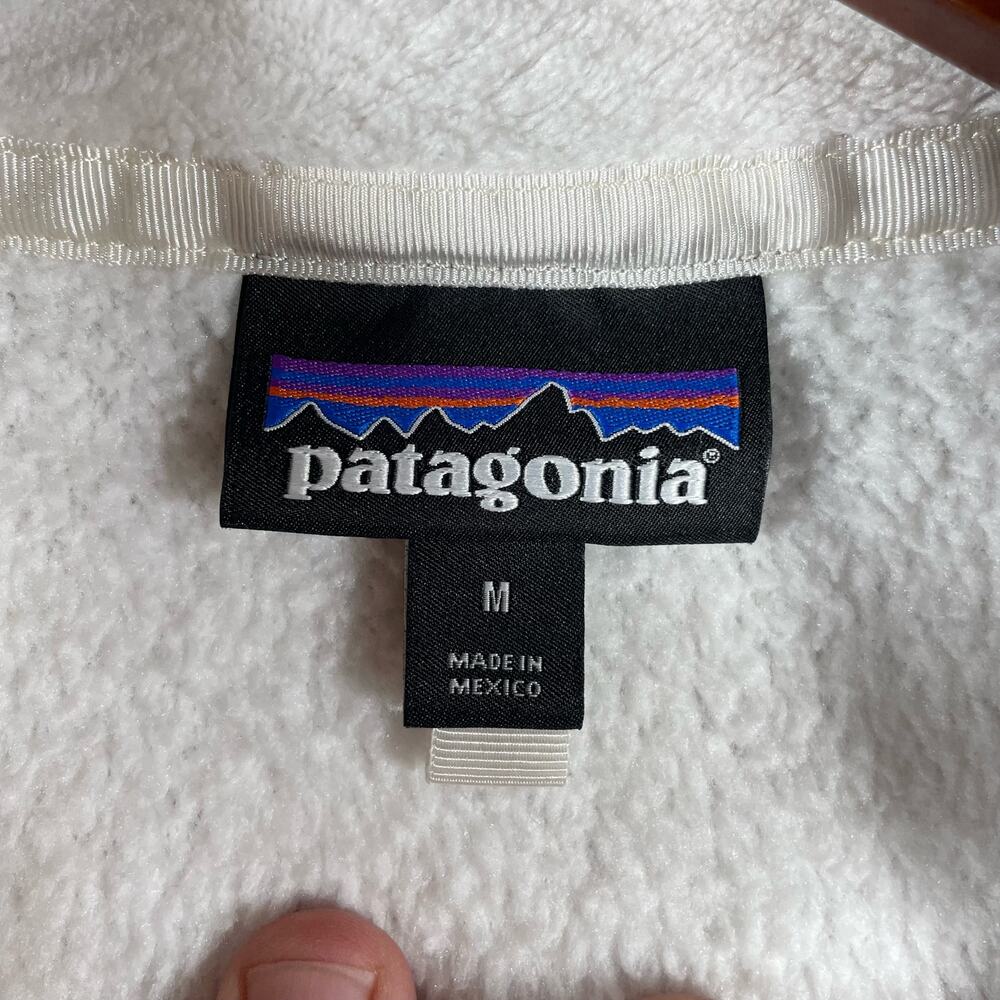 Patagonia Re-Tool Snap T Polartec Fleece Pullover Women's Medium White - Picture 7 of 13